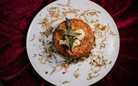ته چین عدس پلو با گوشت