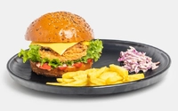 بشقاب چیکن برگر