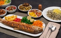 سبزی پلو با ماهی سفید