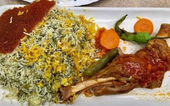 سبزی پلو با ماهیچه