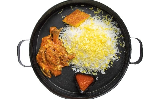 چلو گوشت دست گوسفندی