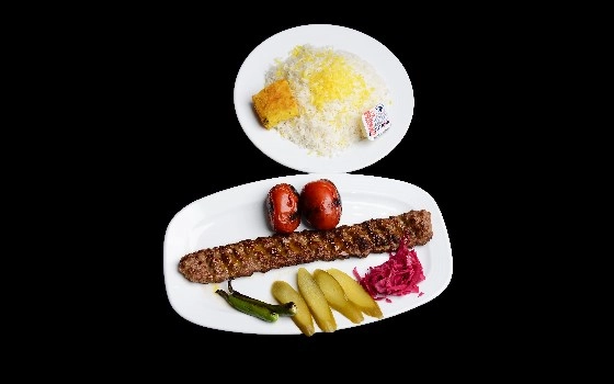 چلو کوبیده زعفرانی ممتاز