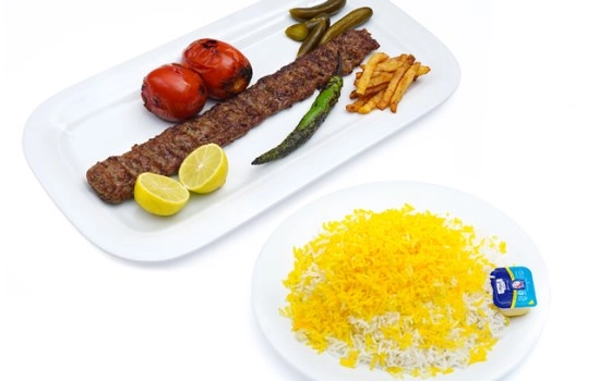 چلو کباب لقمه تک سیخ مخصوص