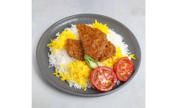 چلو کباب تابه ای