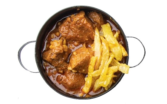 خورش خالی قیمه سیب زمینی