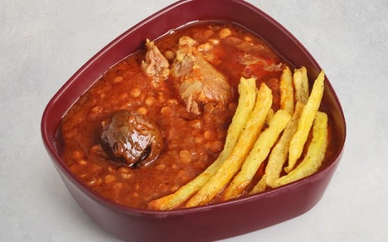 خورشت قیمه سیب زمینی(اضافه)