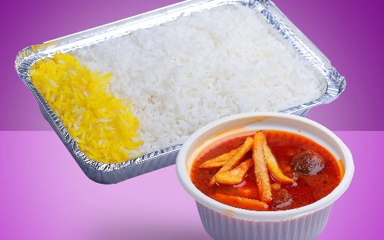 چلوخورشت قیمه بادمجان