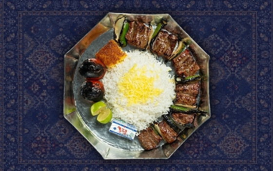 چلو کباب چنجه بره