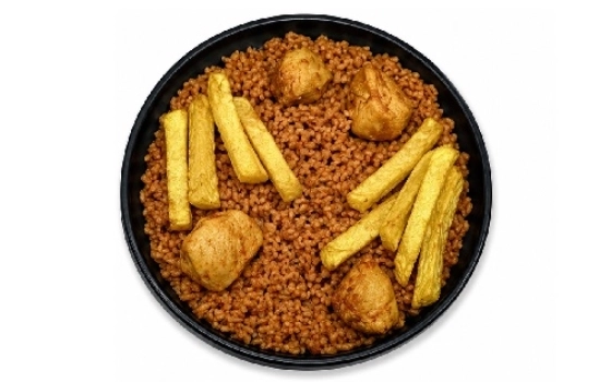 دمپخت گوجه با مرغ