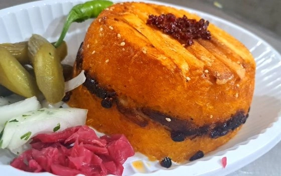 ته چین گوشت و بادمجون