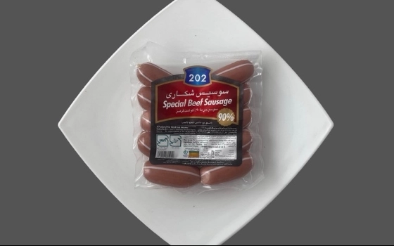 سوسیس وکیوم شکاری 202 بسته 300گرم