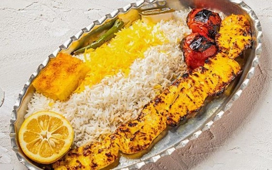 چلو جوجه با استخوان زعفرانی ممتاز
