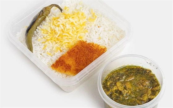 چلو خورشت باقلا قاتق