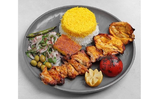 چلو جوجه کباب با استخوان