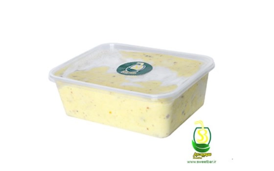 بستنی سنتی خامه پسته نیم کیلویی