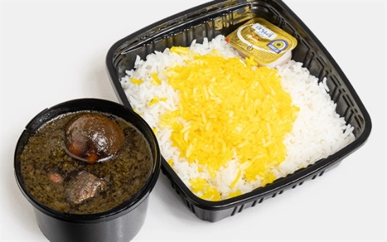 چلو خورشت قرمه سبزی