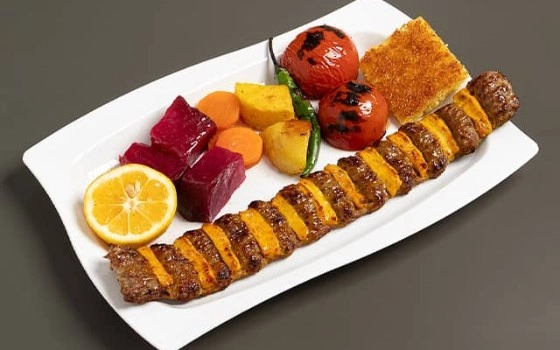 خوراک کباب لقمه نگین دار