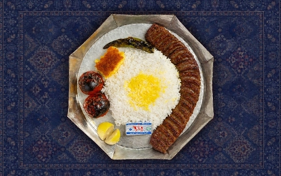 چلو کباب لقمه