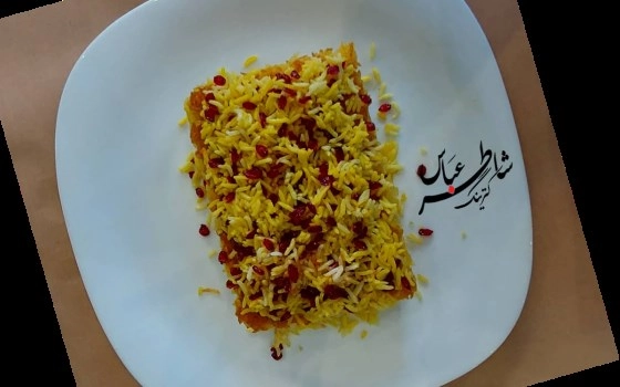 ته چین بدون مرغ