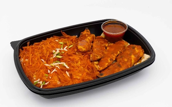 شیرین پلو با مرغ(فیله)