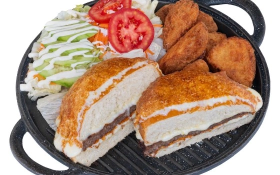 خوراک چیز برگر