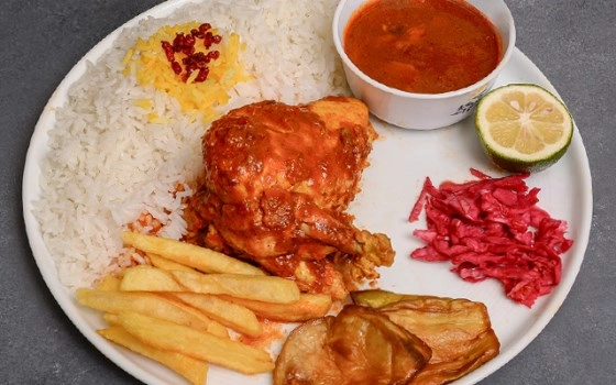 چلو مرغ سینه