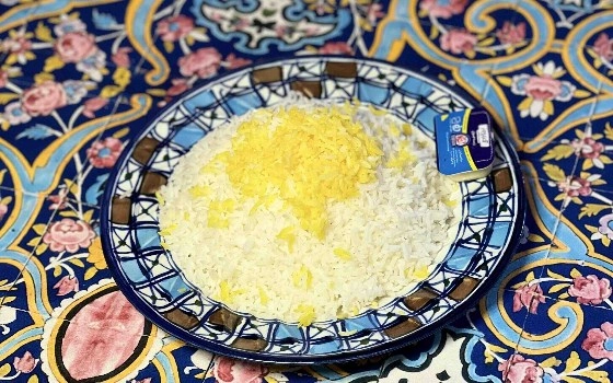 چلو زعفرانی سفید