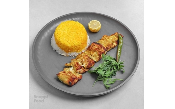 چلو ماهی قزل آلا کبابی
