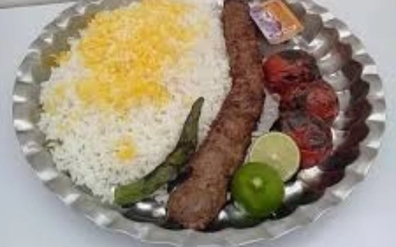 چلو کباب کوبیده تک سیخ VIP