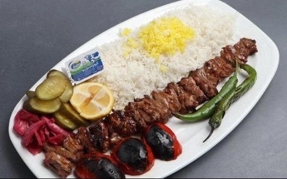 چلو کباب فیله گوسفندی معمولی