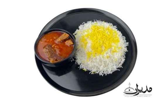 چلو خورشت قیمه بادمجان