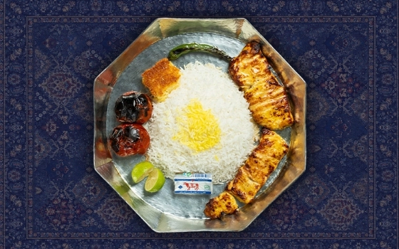 جوجه کباب سینه با برنج