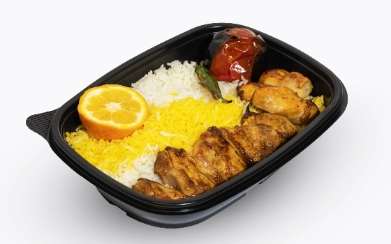 چلو جوجه کباب اکونومی(ران)