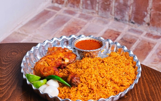 کته گوجه با مرغ