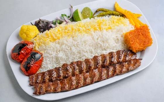 چلو کباب کوبیده (دوسیخ)