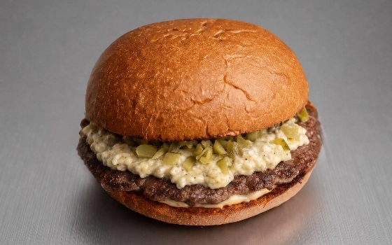 برگر قارچ خامه ای | CREAMY MUSHROOM BURGER