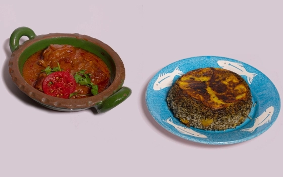 باقلی پلو با مرغ