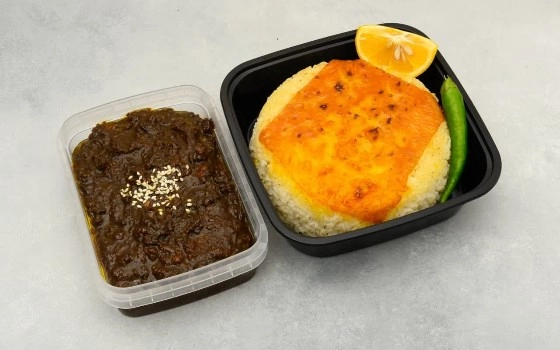 چلو خورش فسنجان/ایرانی
