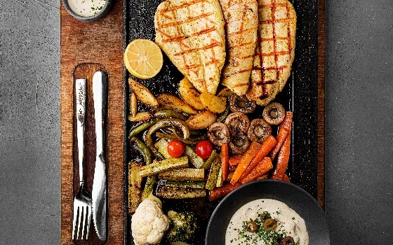 بشقاب مخصوص مرغ گریل