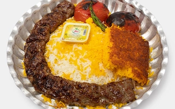 چلو کباب لقمه