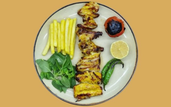 خوراک جوجه کباب با استخوان 850 گرم