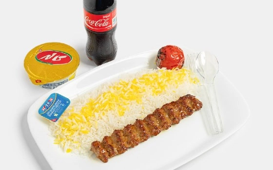 چلوکوبیده یک سیخ کمبو