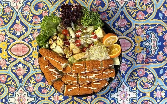 سالاد سزار رول سوخاری خانواده