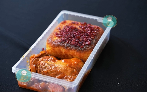 ته چین با مرغ