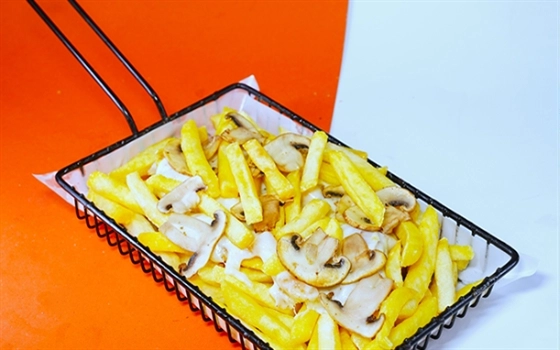سيب زميني کوچک قارچ و پنير
