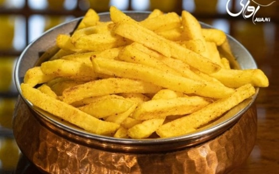 سیب زمینی خلالی با ادویه مخصوص