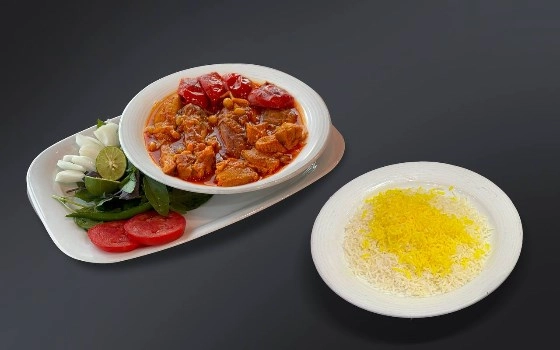 چلو خورشت بادمجان