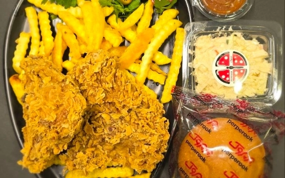 مرغ سوخاری دو تیکه