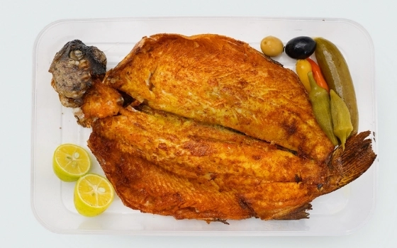 خوراک ماهی سرخ شده VIP