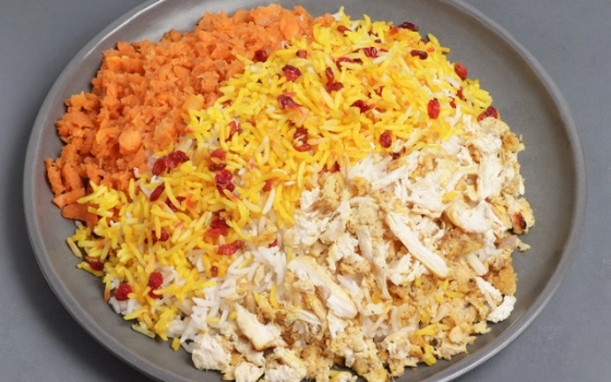 * جمعه : شیرین پلو با مرغ ویژه
